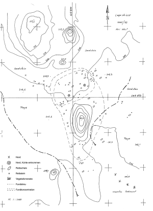 Lageskizze Abu Tartur, Fundplatz 1005_83
